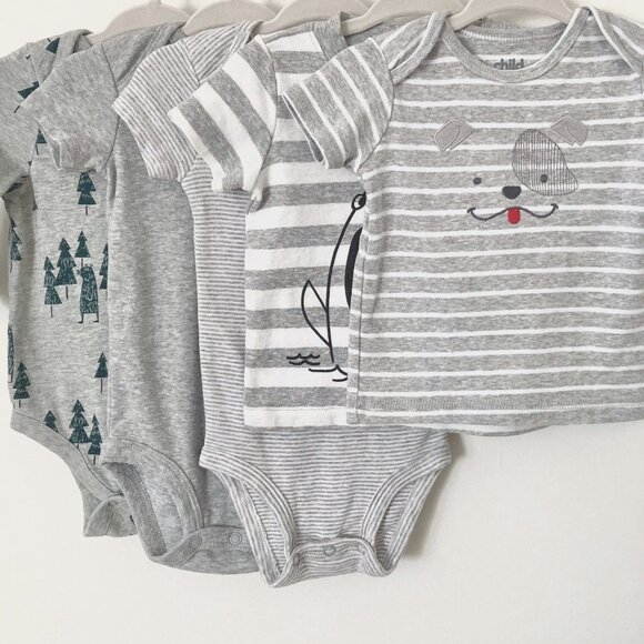 Baby Bundle 3-6M - Grey Stripes - Carter's/Gap - Picture 1 of 9